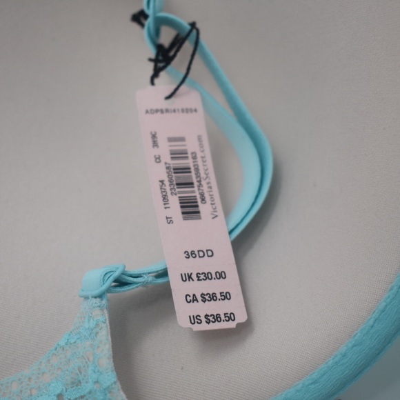 NWT Victoria Secret Blue 36DD Bra - Picture 3 of 3